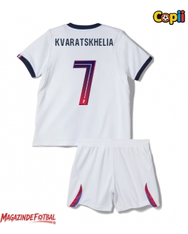 Paris Saint-Germain Khvicha Kvaratskhelia #7 Echipament de Fotbal Replică 2026-27 Copii Deplasare (+ Șorturi)